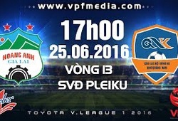 Trực tiếp vòng 13 V.League: HAGL vs QNK Quảng Nam