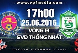 Trực tiếp vòng 13 V.League: Sài Gòn vs XSKT Cần Thơ