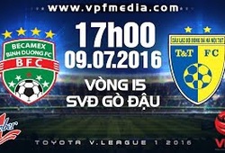 Trực tiếp vòng 15 V.League: B. Bình Dương vs Hà Nội T&T