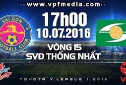 Trực tiếp vòng 15 V.League: Sài Gòn vs Sông Lam Nghệ An