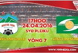 Trực tiếp vòng 7 V League: HAGL vs SLNA