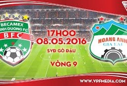 Trực tiếp vòng 9 V League: B. Bình Dương vs HA.GL