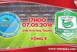 Trực tiếp vòng 9 V League: Sanna Khánh Hòa BVN vs XSKT Cần Thơ