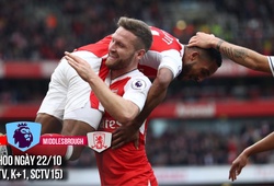 Arsenal - Middlesbrough: “Pháo thủ” đánh phủ đầu   