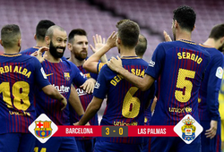 Kết quả bóng đá: Cú đúp của Messi giúp Barca lập kỷ lục La Liga