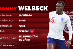 Thông tin cầu thủ Danny Welbeck của ĐT Anh dự World Cup 2018