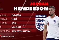 Thông tin cầu thủ Jordan Henderson của ĐT Anh dự World Cup 2018