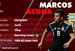 Thông tin cầu thủ Marcos Acuna của ĐT Argentina dự World Cup 2018