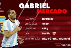 Thông tin cầu thủ Mercado của ĐT Argentina dự World Cup 2018