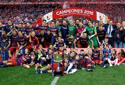 Barca hát vang bài ca chiến thắng trong ngày giành Cúp nhà Vua