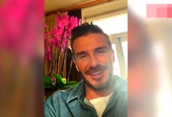 Beckham quay clip gửi đến fan nhí bị ung thư