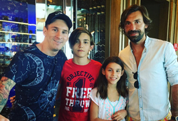 Lionel Messi vui mừng được gặp Pirlo