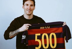 Messi cán mốc 500 bàn thắng trong sự nghiệp