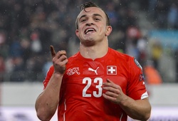 Tuyệt phẩm vô lê của Shaqiri gỡ hòa 1-1 cho Thụy Sỹ trước Ba Lan