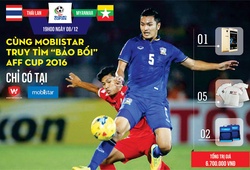 Kết quả Mini Game: Cùng Mobiistar truy tìm “bảo bối” AFF Cup 2016 bán kết lượt về Thái Lan - Myanmar