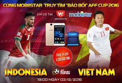 Kết quả Mini Game: Cùng Mobiistar truy tìm “bảo bối” AFF Cup 2016 bán kết lượt đi Indonesia - Việt Nam