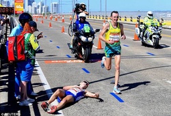VĐV Marathon sốc nhiệt gục ngã ở ĐH thể thao Thịnh vượng chung