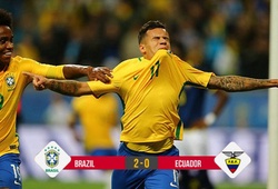 Video: Coutinho và Paulinho nổ súng giúp Brazil hạ Ecuador