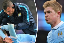 Kevin De Bruyne có nguy cơ nghỉ thi đấu 4 tuần