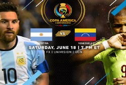 Trực tiếp Tứ kết Copa America: Argentina vs. Venezuela  