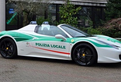 Cảnh sát Milan được cấp phép sử dụng Ferrari 458 Spider tịch thu 