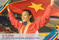 Infographic: Ngôi sao hy vọng Tú Chinh trên đường chạy 100m SEA Games 29