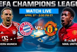 01h45- 10/04 &#8211; Truyền hình trực tiếp: Bayern Munchen vs Manchester Utd