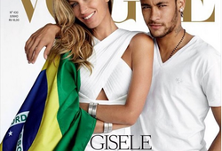 Neymar &#8220;gần gũi&#8221; với siêu mẫu Gisele Bundchen trên tạp chí Vogue