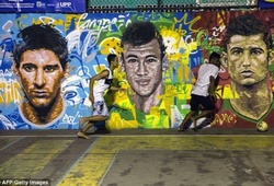 Brazil hâm nóng World Cup bằng những bức tranh đường phố sinh động