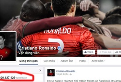 Ronaldo cán mốc 100 triệu fan trên facebook
