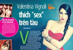 Valentina Vignali thích “sex” trên tàu