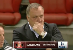 HLV Sunderland khóc thút thít khi đội nhà trụ hạng thành công