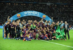 Lễ đăng quang Champions League của các cầu thủ Barcelona