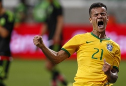 Brazil 2-0 Mexico: Lần đầu của Coutinho