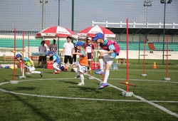 Chương trình thể thao 24/7 đưa tin về buổi tuyển chọn trại hè bóng đá Yamaha tại Hà Nội