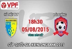 Trực tiếp bán kết Cup QG: Hà Nội T&#038;T vs Hải Phòng