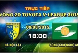 Trực tiếp vòng 20 V League: Hà Nội T&#038;T vs Sông Lam Nghệ An