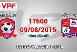 Trực tiếp vòng 20 V League: Hải Phòng vs Đồng Nai