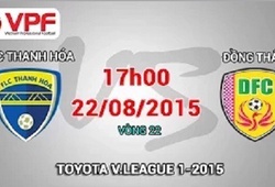 Trực tiếp vòng 22 V League: FLC Thanh Hóa vs Đồng Tháp