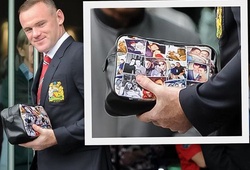 Rooney in hình vợ con lên túi xách