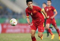 Đinh Tiến Thành có mặt đúng lúc ghi bàn thắng mở tỉ số cho đội tuyển Việt Nam