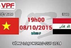 Trực tiếp vòng loại World Cup 2018: Việt Nam vs Iraq