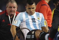 Dính chấn thương, “siêu nhân” Aguero bật khóc
