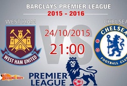 Trực tiếp vòng 10 Premier League: West Ham vs Chelsea