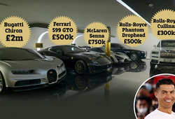 Mục sở thị nhà để siêu xe của Cristiano Ronaldo trị giá 17 triệu bảng