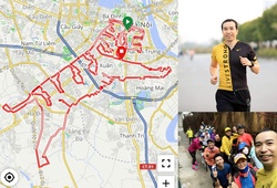 Vẽ chúa sơn lâm chào Tết Nhâm Dần 2022 bằng chạy, đạp xe 135km