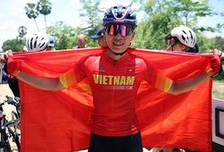 Nguyễn Thị Thật nén đau buốt gối, tung nước rút 300m cuối chặng đua xe đạp Asiad 19