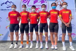 Tuyển xe đạp đường trường nữ đã tới Tajikistan dự giải châu Á trước SEA Games 31