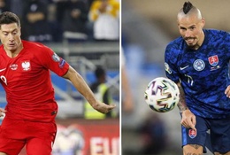 Đội hình ra sân Ba Lan vs Slovakia: Lewandowski so tài Hamsik