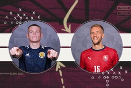 Đội hình ra sân Scotland vs CH Séc: McTominay đối đầu Soucek